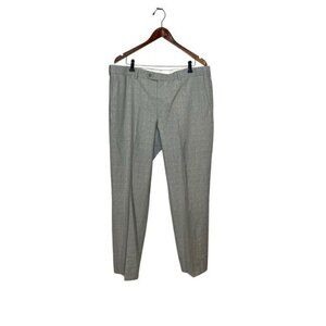 Coppley Men's Regular Fit Lightweight 100% Wool Dress Pants Gray Size 39R